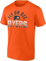 NHL Adult Philadelphia Flyers Wordmark Orange T-Shirt