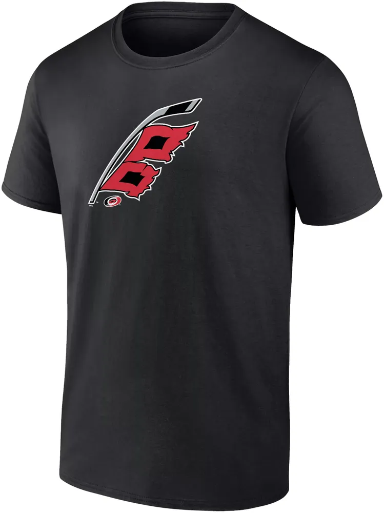 Fanatics Men's Carolina Hurricanes Branded Black Alternate Logo T-Shirt