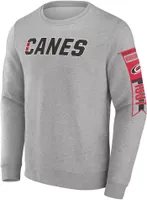 NHL Carolina Hurricanes Back Court Grey Crew Neck Sweatshirt