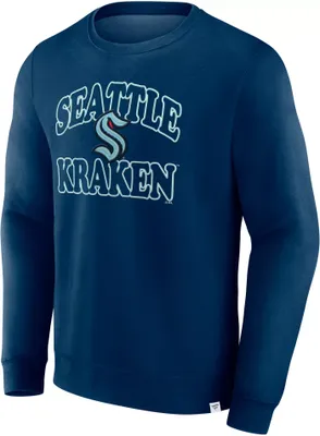 NHL Seattle Kraken Vintage Navy Crew Neck Sweatshirt