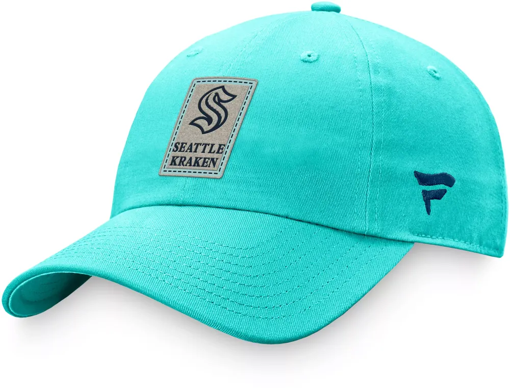 NHL Adult Seattle Kraken Patch Light Blue Adjustable Hat