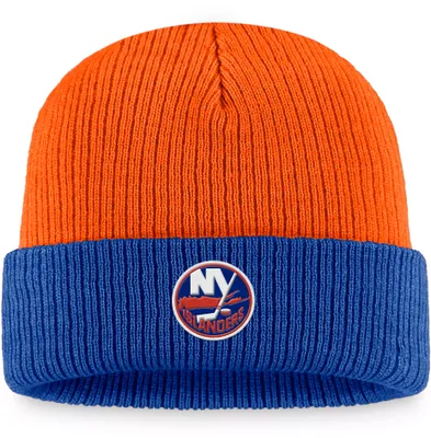 NHL New York Islanders Vintage Orange Cuffed Beanie