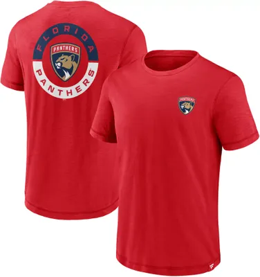 NHL Florida Panthers 2-Hit Logo Red T-Shirt