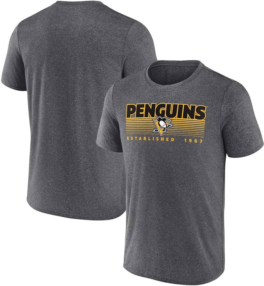 NHL Pittsburgh Penguins Lights Out Charcoal Synthetic T-Shirt