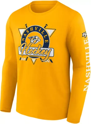 NHL Nashville Predators Graphic Sleeve Hit Gold Long Shirt