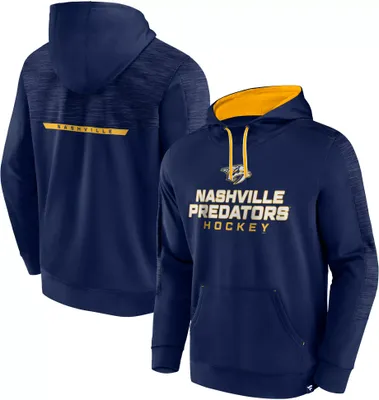 NHL Nashville Predators Wordmark Navy Pullover Hoodie