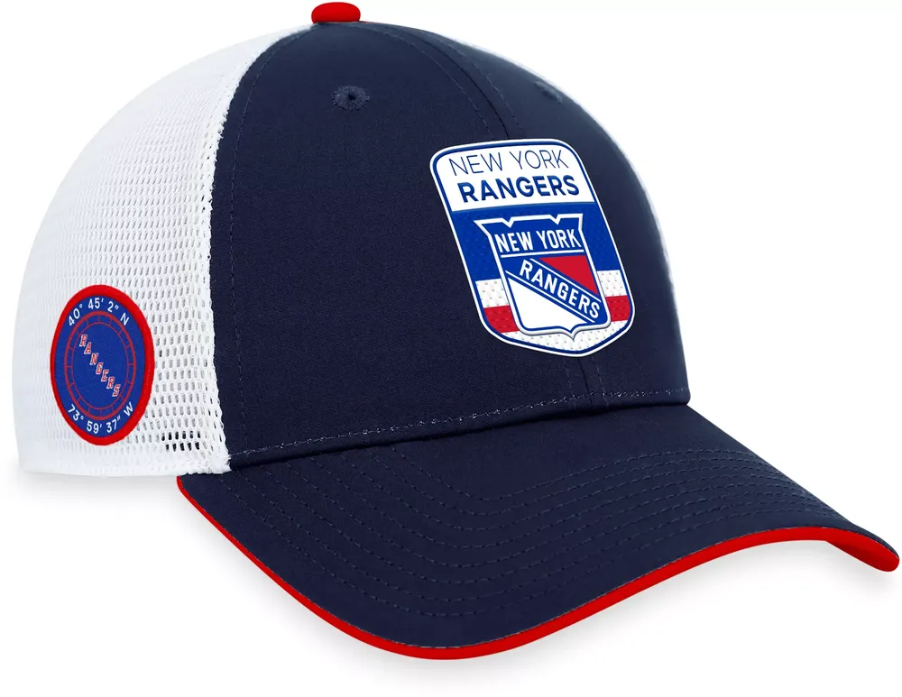 NHL New York Rangers 2023-2024 Authentic Pro Draft Trucker Hat