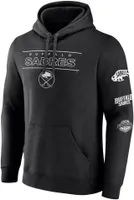 NHL Buffalo Sabres Sleeve Hits Black Pullover Hoodie