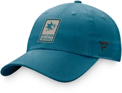 NHL San Jose Sharks Patch Blue Adjustable Hat