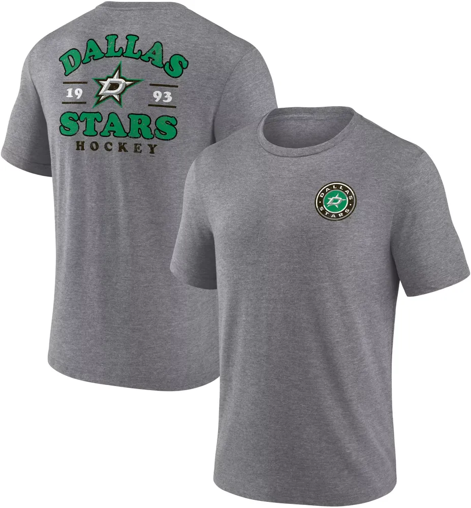 NHL Dallas Stars 2-Hit Tri-Blend Grey T-Shirt