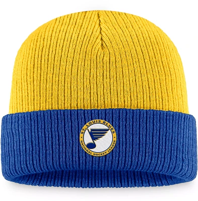 NHL St. Louis Blues Vintage Gold Cuffed Beanie