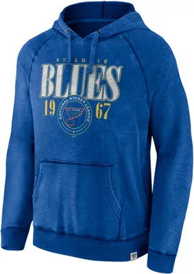 NHL St. Louis Blues Vintage Snow Wash Blue Pullover Hoodie