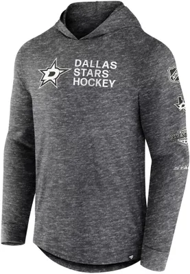 NHL Dallas Stars Iced Out Slub Black Long Sleeve Hoodie Shirt