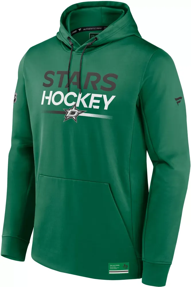 NHL Dallas Stars Authentic Pro Rink Green Pullover Hoodie