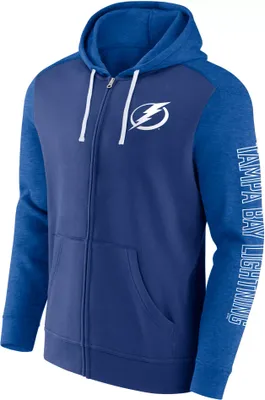 NHL Tampa Bay Lightning Sleeve Hits Blue Full-Zip Hoodie