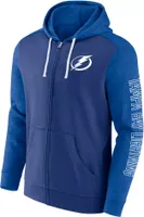 NHL Tampa Bay Lightning Sleeve Hits Blue Full-Zip Hoodie