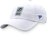 NHL Tampa Bay Lightning Patch White Adjustable Hat