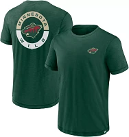 NHL Minnesota Wild 2-Hit Logo Green T-Shirt