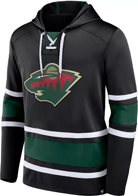 NHL Minnesota Wild Laced Up Black Pullover Hoodie