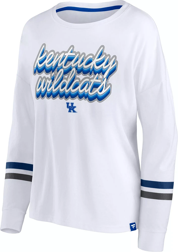 NCAA Women's Kentucky Wildcats White Iconic Long Sleeve T-Shirt