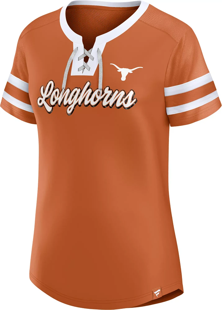 NCAA Women's Texas Longhorns Burnt Orange Iconic Jersey T-Shirt