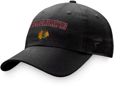 NHL Women's Chicago Blackhawks Script Black Dad Hat