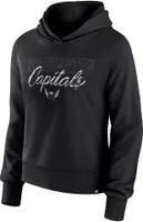 NHL Women's Washington Capitals Iced Out Black Pullover Hoodie