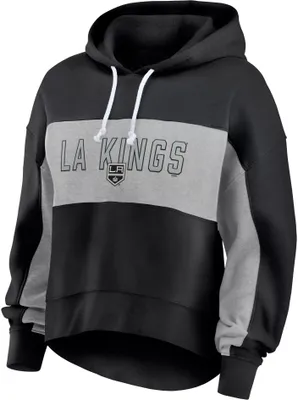 NHL Women's Los Angeles Kings Filled Stat Sheet Black Pullover Hoodie