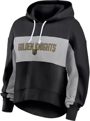 NHL Women's Vegas Golden Knights Filled Stat Sheet Black Pullover Hoodie