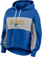 NHL Women's St. Louis Blues Filled Stat Sheet Blue Pullover Hoodie