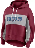 NHL Women's Colorado Avalanche Filled Stat Sheet Maroon Pullover Hoodie