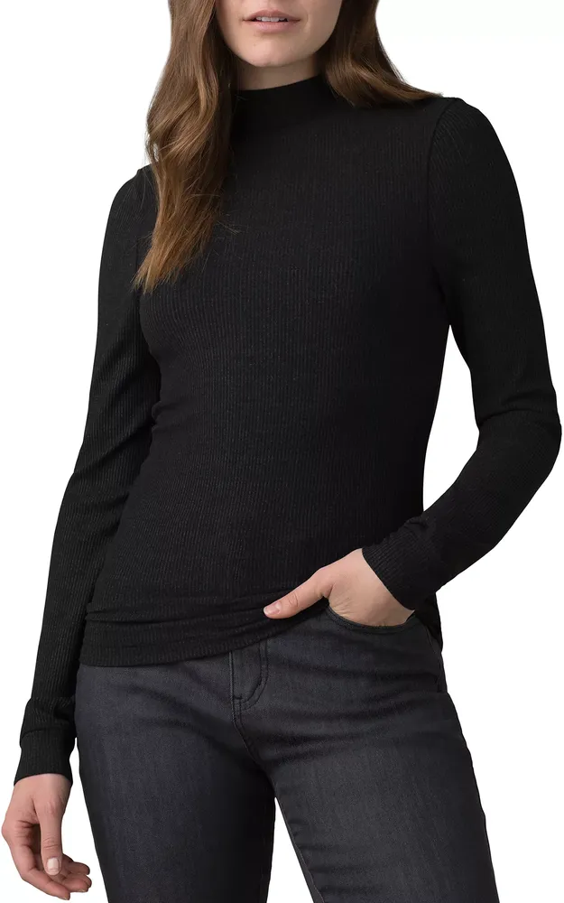 prAna Women's Foundation Rib Mock Neck Shirt