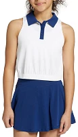 Prince Girls' Elite Rib Polo Tennis Tank Top