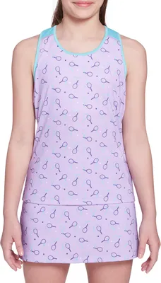 Prince Girls' Fashion Printed Tennis Tank Top