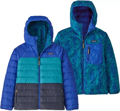Patagonia Youth Reversible Down Sweater Hooded Jacket