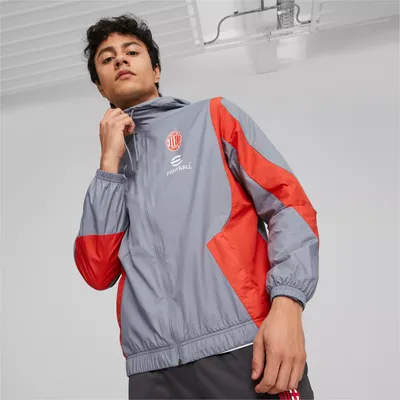 PUMA AC Milan 2023 Grey Anthem Prematch Jacket