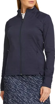 PUMA Women's Full Zip Cloudspun Heather Golf Jacket