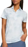 PUMA Women's MATTR Short Sleeve Cloudy Golf Polo