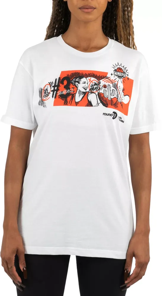 round 21 Phoenix Mercury Diana Taurasi Legends White T-Shirt