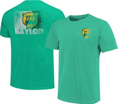 Image One Baylor Bears Green Split Sign T-Shirt