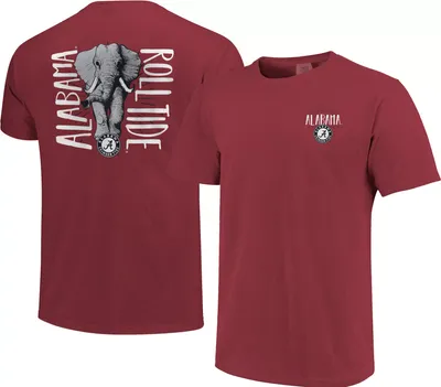 Image One Men's Alabama Crimson Tide Crimson Type Mascot T-Shirt