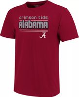 Image One Men's Alabama Crimson Tide Crimson Bubble Letter T-Shirt