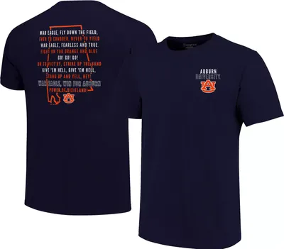Image One Men's Auburn Tigers Blue Fight Song T-Shirt