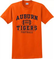 Image One Men's Auburn Tigers Orange Football T-Shirt