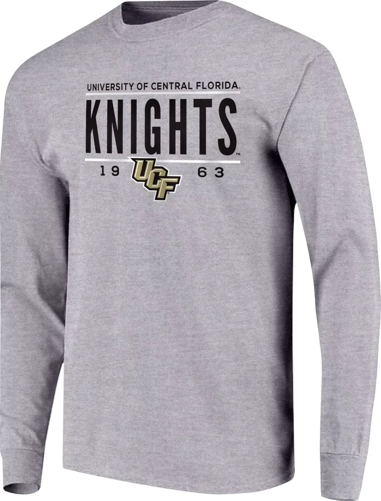 Image One Men's UCF Knights Grey Traditional Long Sleeve T-Shirt