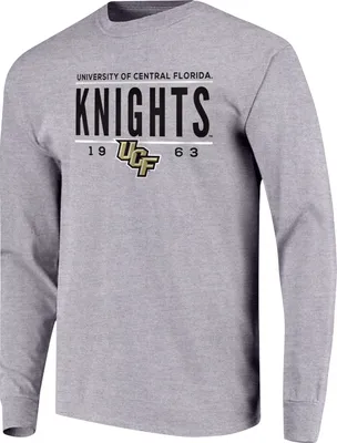 Image One Men's UCF Knights Grey Traditional Long Sleeve T-Shirt
