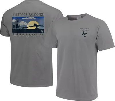 Image One Men's Air Force Falcons Grey Campus Scene T-Shirt