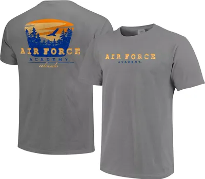 Image One Men's Air Force Falcons Grey Silhouette T-Shirt