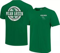 Image One Men's North Texas Mean Green Striped Stamp T-Shirt