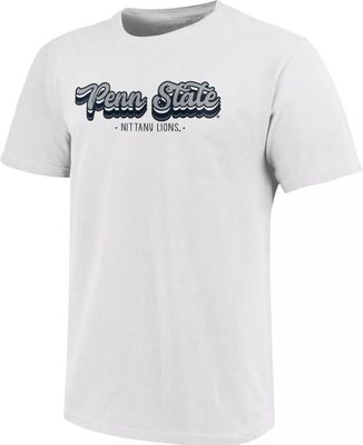 Image One Women's Penn State Nittany Lions White Retroscript T-Shirt